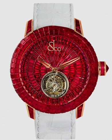 Jacob & Co. CAVIAR TOURBILLON BAGUETTE RUBIES Watch Replica CV201.40.BR.UB.A Jacob and Co Watch Price